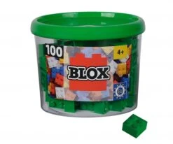 SIMBA TOYs Blox 100 Green 4 Pin Bricks In Box