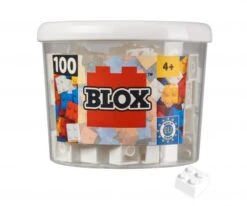 SIMBA TOYs Blox 100 White 4 Pins Bricks In Box