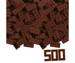 SIMBA TOYs Blox 500 Brown 8 Pin Bricks Loose