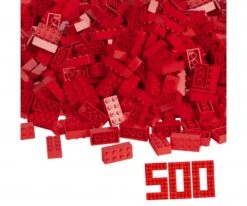 SIMBA TOYs Blox 500 Red 8 Pin Bricks Loose