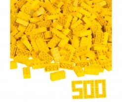 SIMBA TOYs Blox 500 Yellow 8 Pin Bricks Loose