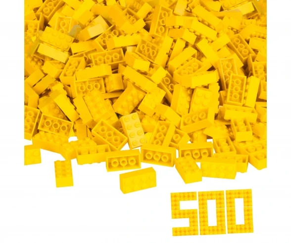 SIMBA TOYs Blox 500 Yellow 8 Pin Bricks Loose 1 SIMBA TOYs Blox 500 Yellow 8 Pin Bricks Loose