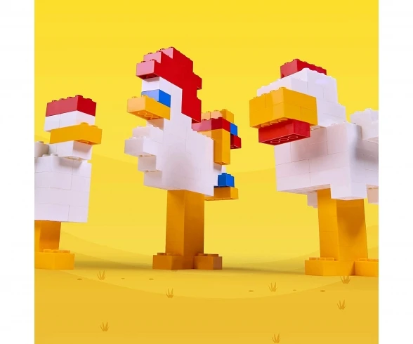 SIMBA TOYs Blox 500 Yellow 8 Pin Bricks Loose 5 SIMBA TOYs Blox 500 Yellow 8 Pin Bricks Loose - Image 5