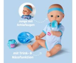 SIMBA TOYs New Born Baby Baby Doll, Blue Accessories -Simba Toys new born baby baby doll blue accessories 105030044 en 03