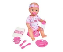 SIMBA TOYs New Born Baby Baby Doll, Pink Accessories