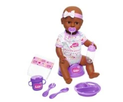 SIMBA TOYs New Born Baby Baby Doll, Violet Accessories