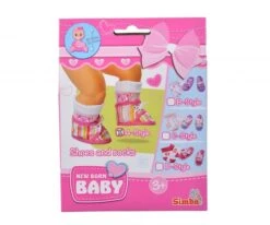 SIMBA TOYs New Born Baby Shoes With Socks, 4-ass.