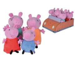 SIMBA TOYs Peppa Pig 4 Pcs. Familyset In Car