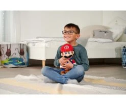 SIMBA TOYs Super Mario, Mario Plush, 30cm -Simba Toys super mario mario plush 30cm 109231010 en 06